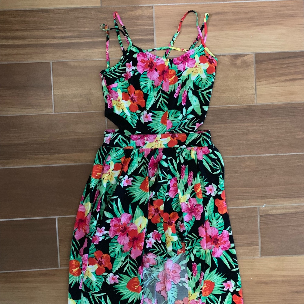 NWOT floral maxi romper from Macy’s